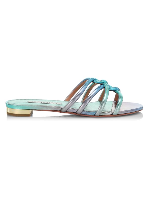 Aquazzura Moon Ombr Leather Sandals